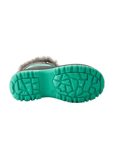 Lee cooper buty zimowe dziecięce śniegowce turkusowe ocieplane