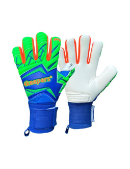 Rękawice bramkarskie 4keepers force v5.25 twist hnc niebiesko-zielone  8,5