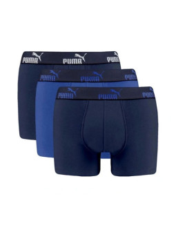 Puma bokserki majtki męskie boxershorts 3pak niebieskie granatowe
