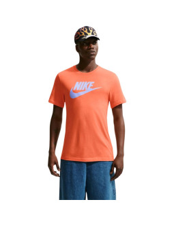 Koszulka męska nike nsw tee icon futura pomarańczowa ar5004 835