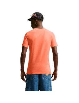 Koszulka męska nike nsw tee icon futura pomarańczowa ar5004 835 2