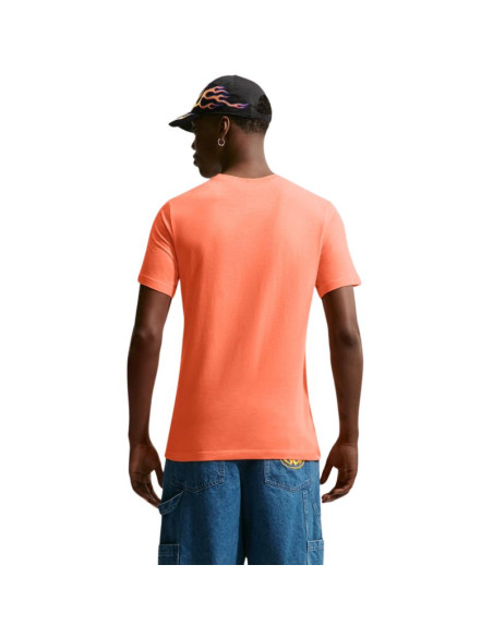 Koszulka męska nike nsw tee icon futura pomarańczowa ar5004 835