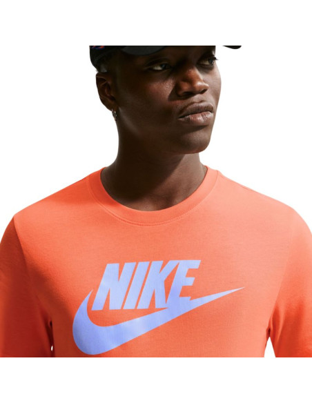 Koszulka męska nike nsw tee icon futura pomarańczowa ar5004 835
