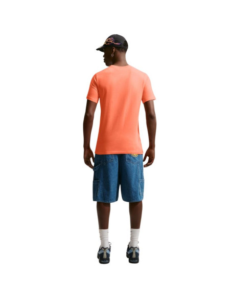 Koszulka męska nike nsw tee icon futura pomarańczowa ar5004 835