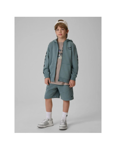 Bluza dresowa loose z kapturem chłopięca 4f 4fjrss26tswsm3052-46s