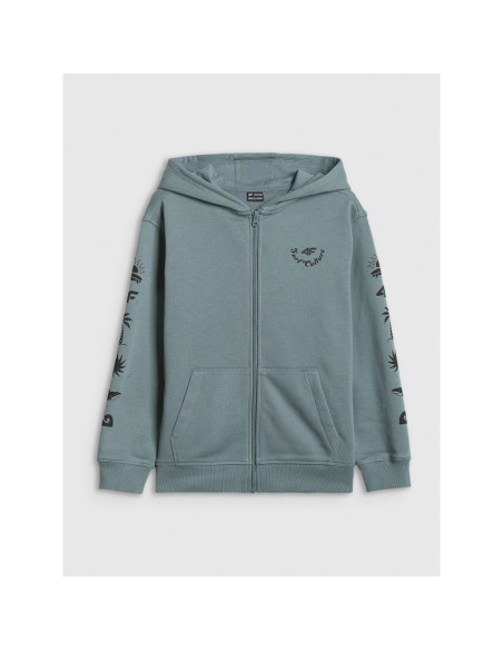 Bluza dresowa loose z kapturem chłopięca 4f 4fjrss26tswsm3052-46s
