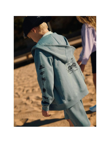Bluza dresowa loose z kapturem chłopięca 4f 4fjrss26tswsm3052-46s
