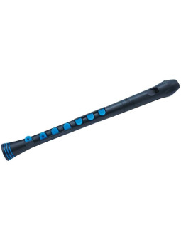 Nuvo recorder + czarno-niebieski - flet prosty sopranowy