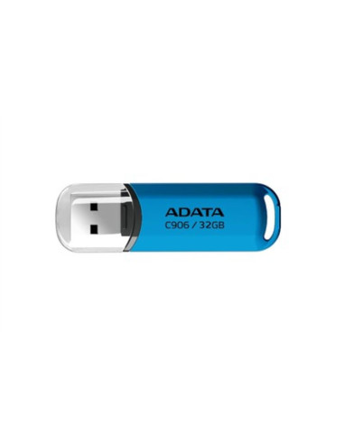 Adata ac906-32g-rwb pamięć usb 32 gb usb typu-a 2.0 niebieski, przezroczysty