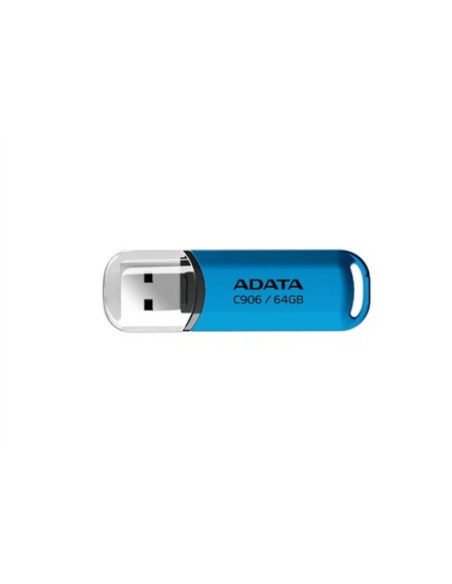 Adata ac906-64g-rwb pamięć usb 64 gb usb typu-a 2.0 niebieski, przezroczysty