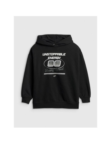 Bluza dresowa loose z kapturem chłopięca 4f 4fjrss26tswsm2814-20s