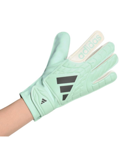 Rękawice bramkarskie dla dzieci adidas copa club miętowo-białe ke9735