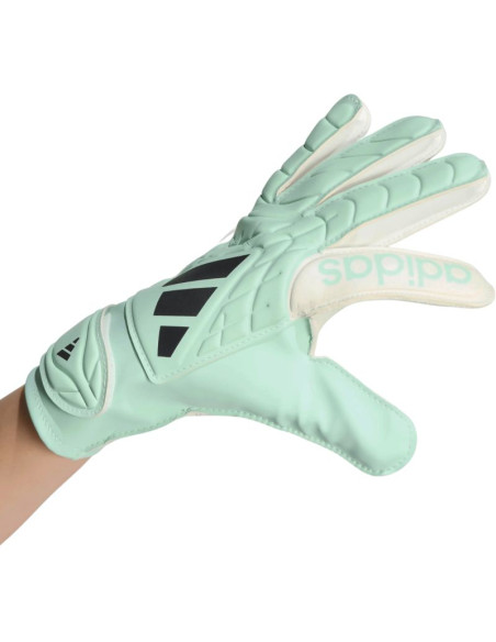 Rękawice bramkarskie dla dzieci adidas copa club miętowo-białe ke9735