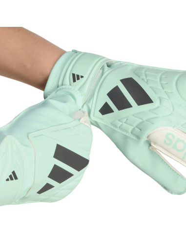 Rękawice bramkarskie dla dzieci adidas copa club miętowo-białe ke9735