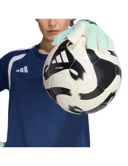 Rękawice bramkarskie dla dzieci adidas copa club miętowo-białe ke9735