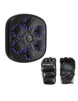Tb03 elektroniczna tarcza bokserska bluetooth z muzyką i rękawicami hms