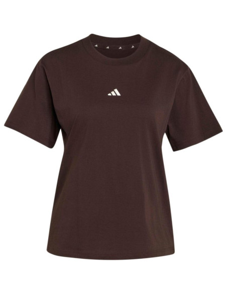 Koszulka damska adidas essentials small logo brązowa kx0795