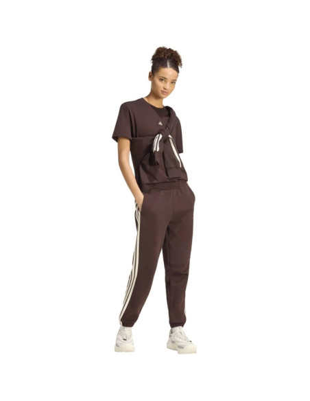 Koszulka damska adidas essentials small logo brązowa kx0795