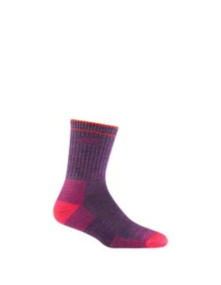 Skarpety damskie darn tough hiker micro crew midweight with cushion - plum heather