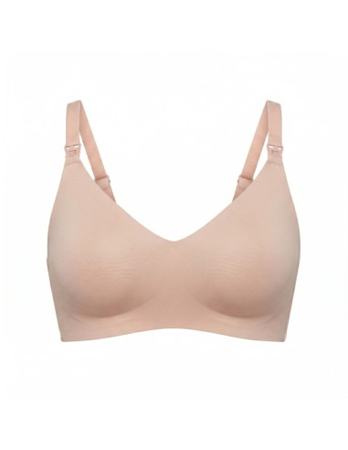 Momcozy yn21 (xl) | bezszwowy biustonosz do karmienia | beżowy