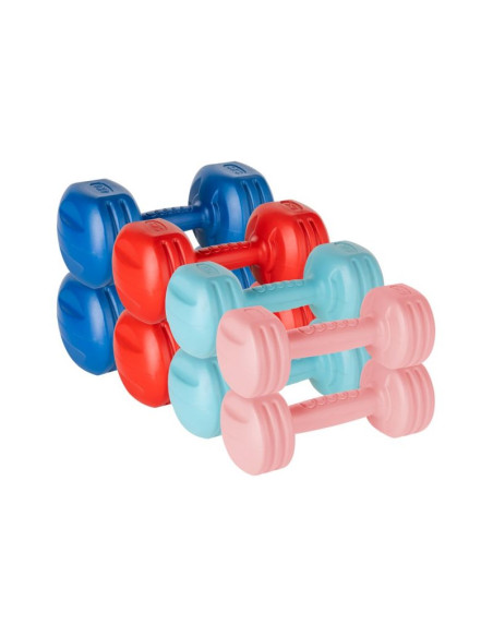 Zestaw hantelek bitumicznych 20kg ( 2x1kg + 2x2kg + 2x3kg + 2x4kg ) , rebel active