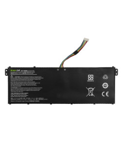 Green cell bateria ac72 ac14b8k ac14b3k do acer aspire 5 a515 r15 r5-571t spin sp315 sp513 2100mah 15.2v