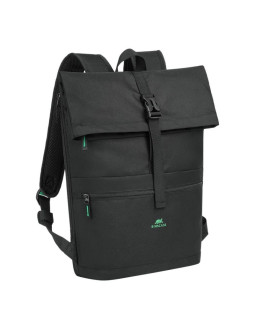Rivacase gremio plecak city backpack czarny poliester, przetworzony politereftalan etylenu (rpet) 2