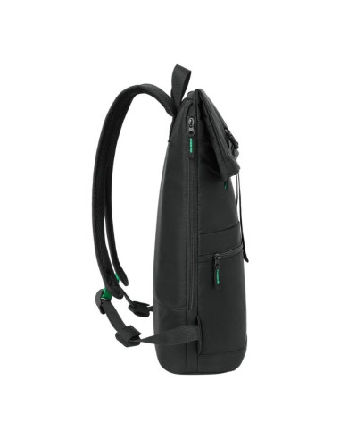 Rivacase gremio plecak city backpack czarny poliester, przetworzony politereftalan etylenu (rpet)