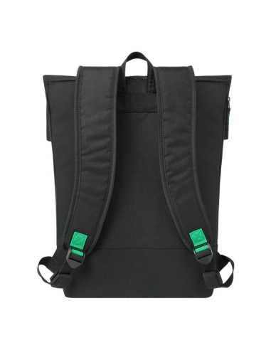Rivacase gremio plecak city backpack czarny poliester, przetworzony politereftalan etylenu (rpet)