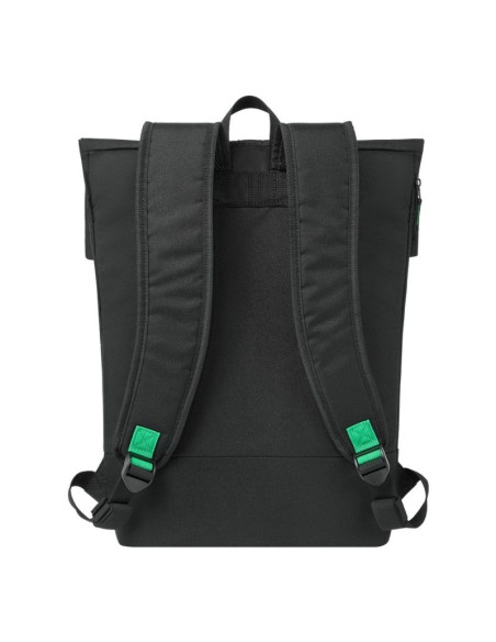 Rivacase gremio plecak city backpack czarny poliester, przetworzony politereftalan etylenu (rpet)
