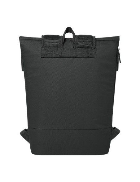 Rivacase gremio plecak city backpack czarny poliester, przetworzony politereftalan etylenu (rpet)