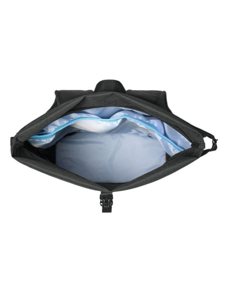 Rivacase gremio plecak city backpack czarny poliester, przetworzony politereftalan etylenu (rpet)