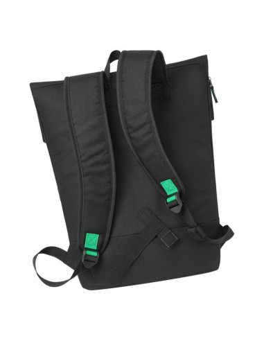 Rivacase gremio plecak city backpack czarny poliester, przetworzony politereftalan etylenu (rpet)
