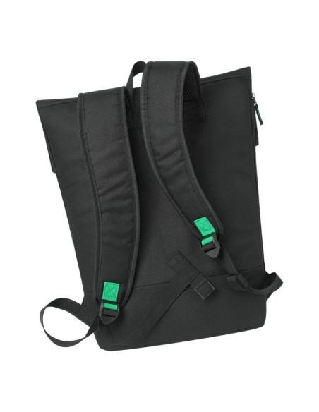 Rivacase gremio plecak city backpack czarny poliester, przetworzony politereftalan etylenu (rpet)