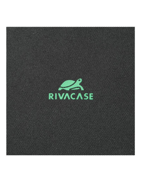 Rivacase gremio plecak city backpack czarny poliester, przetworzony politereftalan etylenu (rpet)