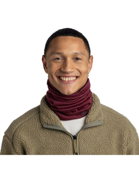 Bandana buff merino midweight melange tibetan red