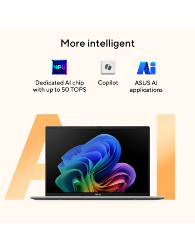 Asus vivobook 16 m1607ka-mb164w ryzen ai 5 330 16.0"wuxga ips-level panel 60hz 300nits ag 16gb ddr5 ssd512 radeon graphics wlan+
