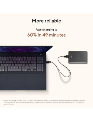 Asus vivobook 16 m1607ka-mb164w ryzen ai 5 330 16.0"wuxga ips-level panel 60hz 300nits ag 16gb ddr5 ssd512 radeon graphics wlan+