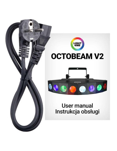 Light4me octobeam v2 efekt disco led reflektor
