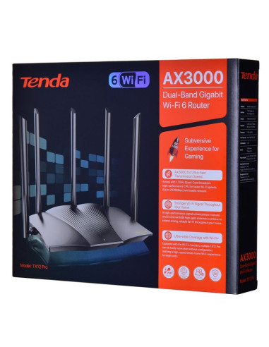 Tenda-tx12 pro router wifi 6 tx2 pro gigabit