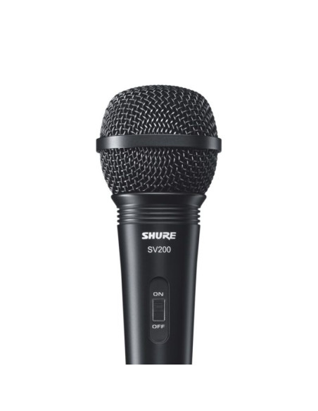 Shure sv200 - mikrofon dynamiczny, uniwersalny, kardioidalny, włącznik, kabel