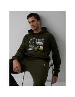 Bluza dresowa regular z kapturem męska 4f 4fraw26tswsm3162-43s