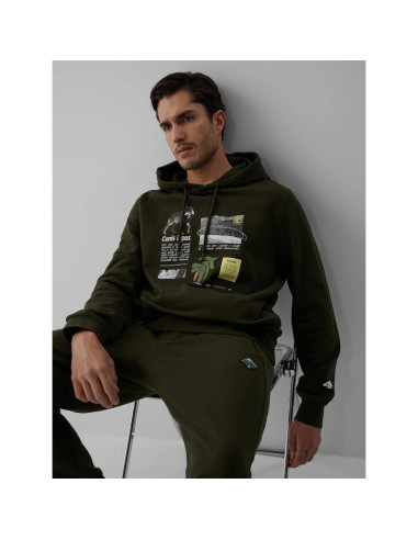 Bluza dresowa regular z kapturem męska 4f 4fraw26tswsm3162-43s