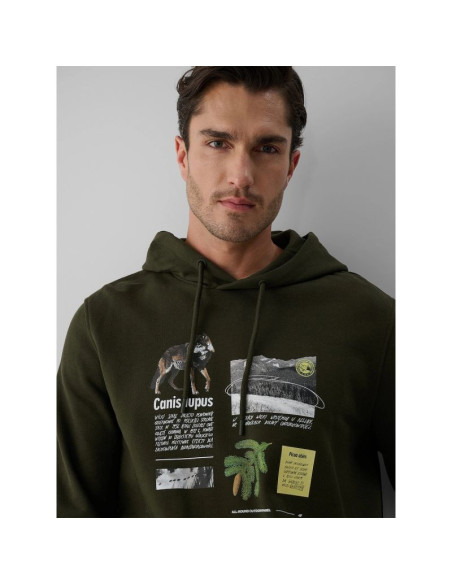 Bluza dresowa regular z kapturem męska 4f 4fraw26tswsm3162-43s