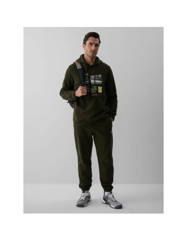 Bluza dresowa regular z kapturem męska 4f 4fraw26tswsm3162-43s