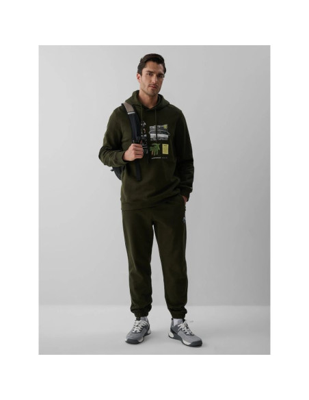 Bluza dresowa regular z kapturem męska 4f 4fraw26tswsm3162-43s