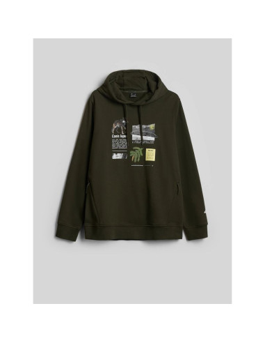 Bluza dresowa regular z kapturem męska 4f 4fraw26tswsm3162-43s