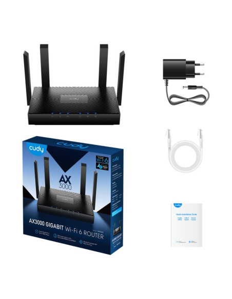 Router cudy wr3000 lan gigabit ax3000 wifi 6 mesh