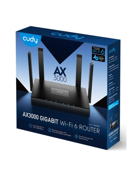 Router cudy wr3000 lan gigabit ax3000 wifi 6 mesh