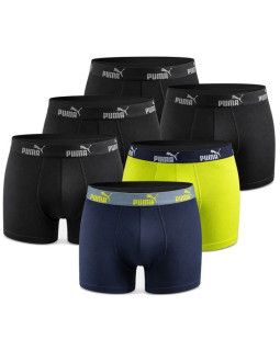 Puma bokserki majtki męskie boxershorts 6pak czarne zielone granatowe